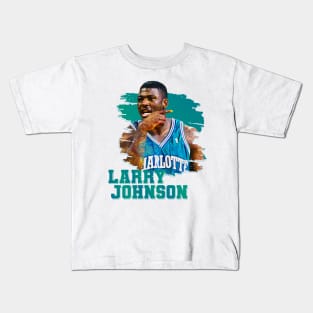 Larry johnson | charlotte hornets Kids T-Shirt